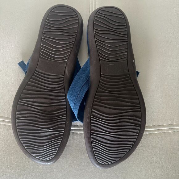 Non Slip Womens Flip Flops Sandals Blue Size 8.5 New - Picture 5 of 5
